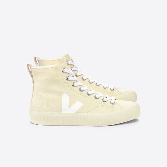 COPY - Wata II Canvas Butter White Butter Veja High Tops - Picture 1 of 9